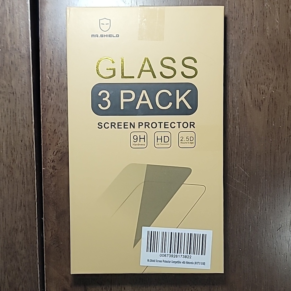 Mr. Shield Glass Screen Protector 3 Pack Motorola MOTO G60 Brand New Sealed